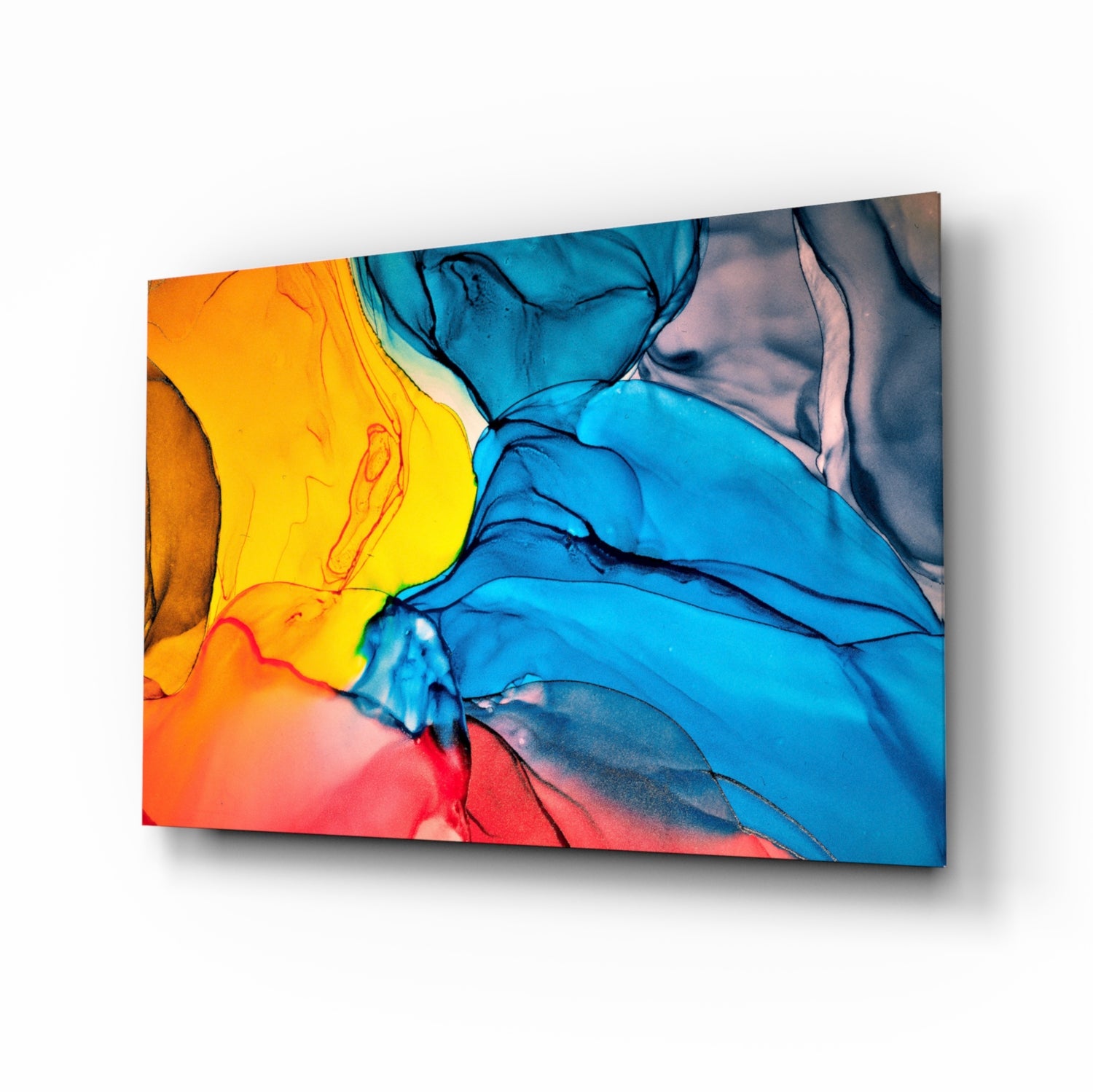 Dance of Colors Glass Wall Art