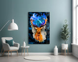 Deer Glass Wall Art