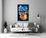 Deer Glass Wall Art