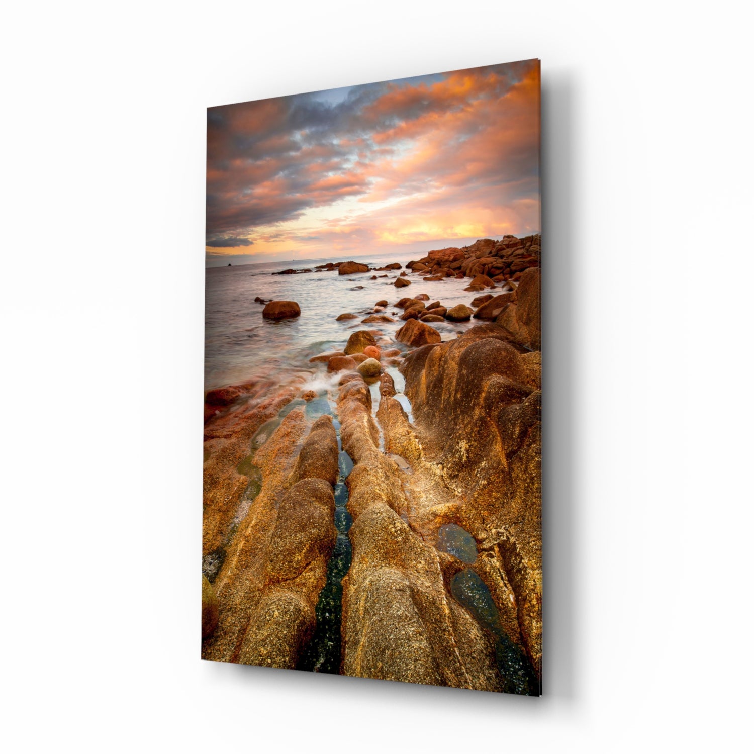 Cliffs Glass Wall Art