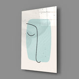 Abstract Shapes Glass Wall Art