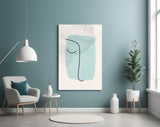 Abstract Shapes Glass Wall Art