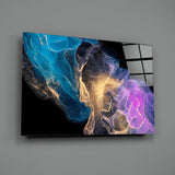 Abstract Depth Glass Wall Art