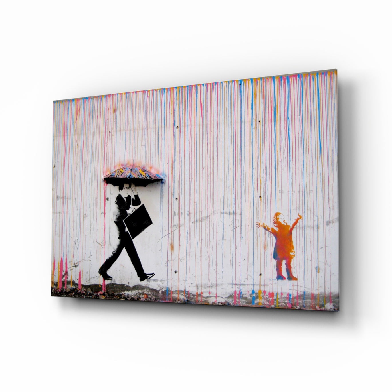 Banksy Style on Glass Wall Art | Tempered Glass Wall Art | Glass buying Printing Wall Art | Colorful Einstein Graffiti Art | Face Art Illustration