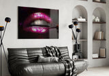 Lip Glass Wall Art