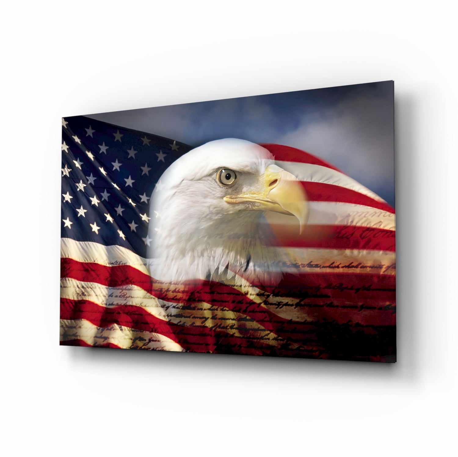 American Eagle Glass Wall Art