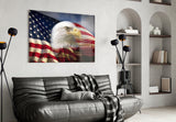 American Eagle Glass Wall Art