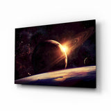 Space Glass Wall Art