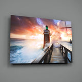 Lighthouse Glass Wall Art