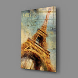 Eiffel Tower Glass Wall Art