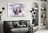 Ships Glass Wall Art