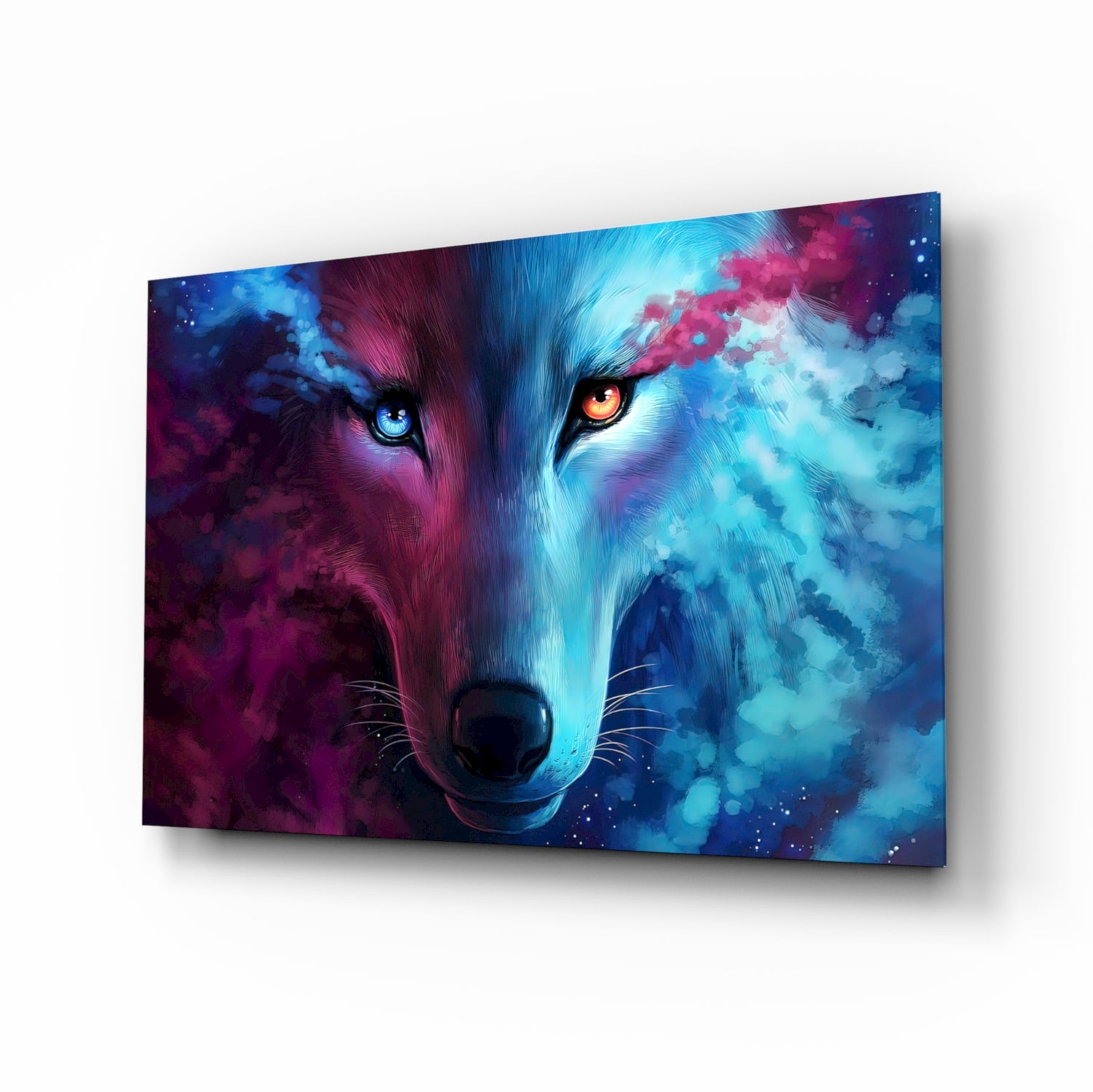 Wolf Glass Wall Art