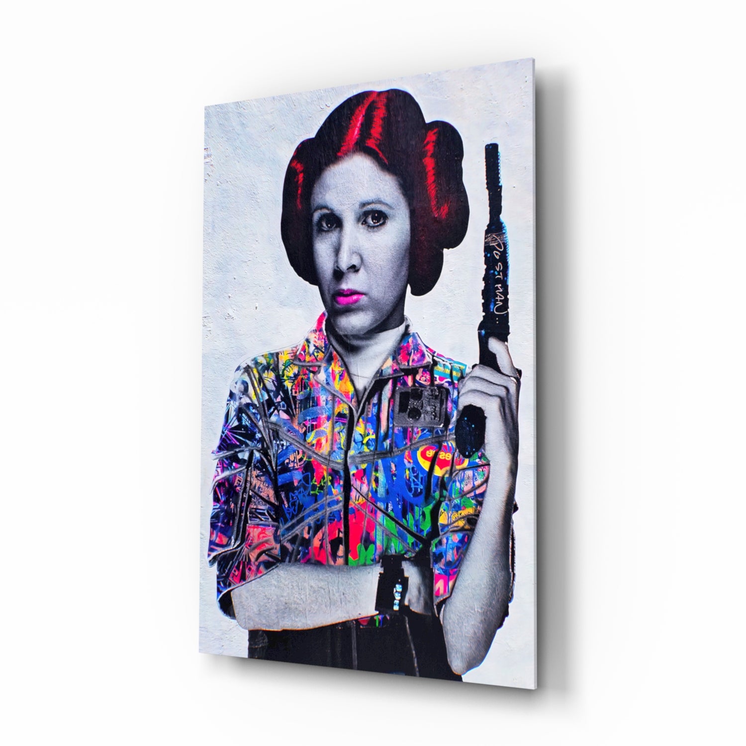 Princess Leia Glass Wall Art