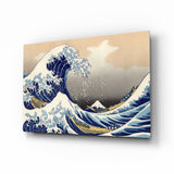 Kanagawa Oki Nami Ura Great Wave Glass Wall Art