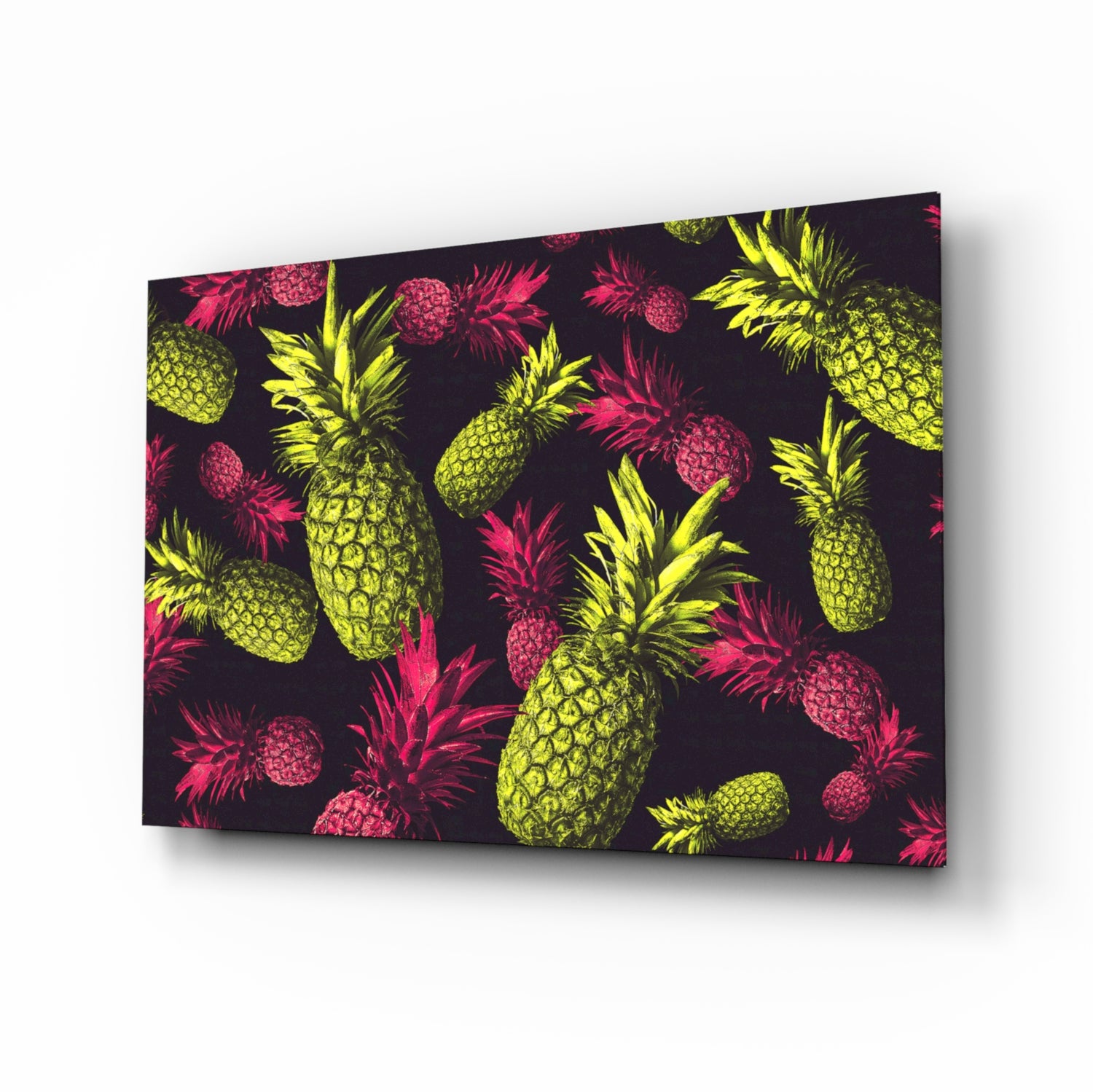 Pineapples Glass Wall Art