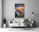 Boats Glass Wall Art