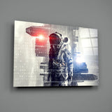 Digital Astronaut Glass Wall Art