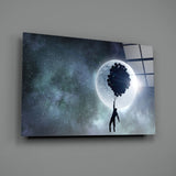 Hot Air Balloons Glass Wall Art