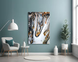 Abstract Glass Wall Art