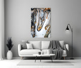 Abstract Glass Wall Art