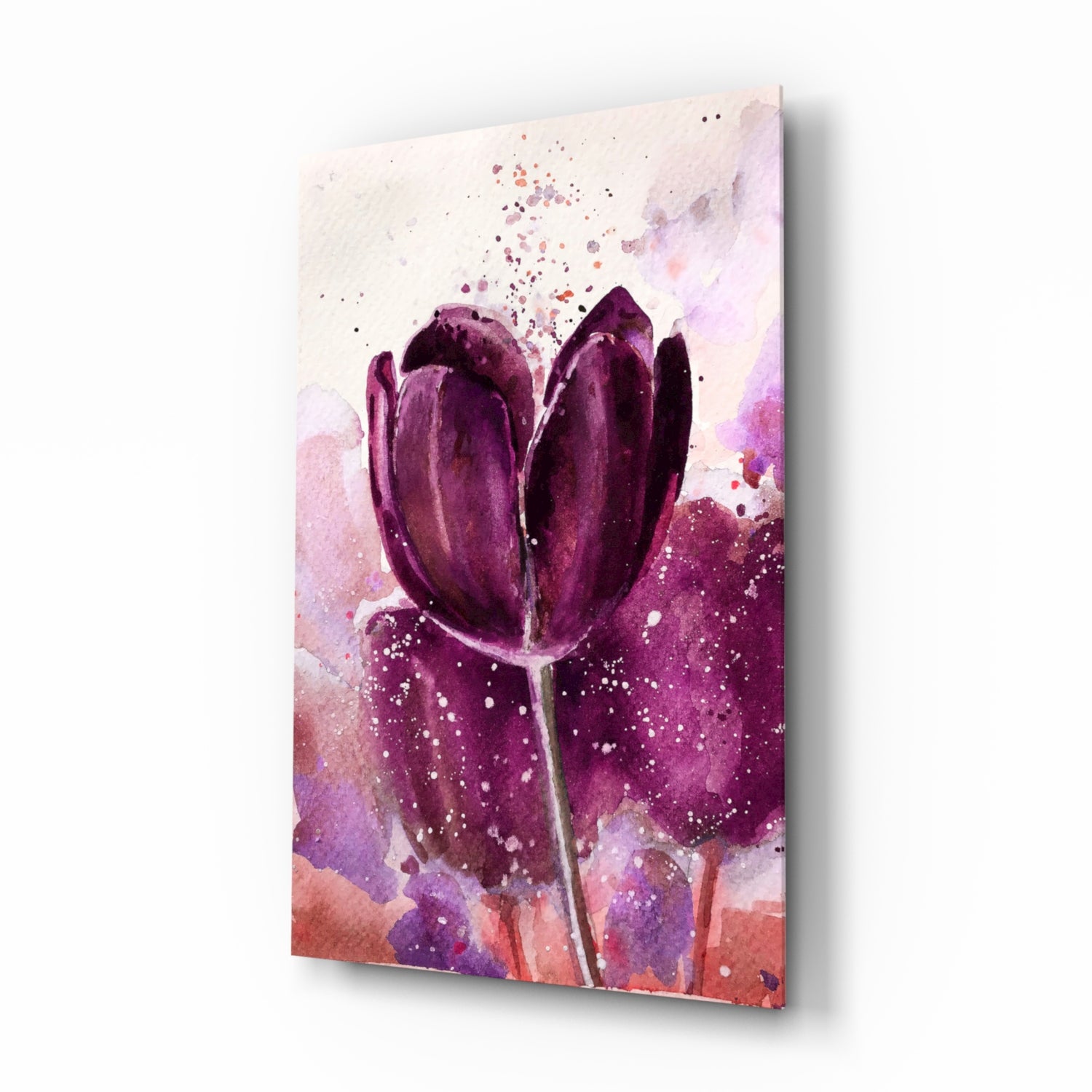 Tulip Glass Wall Art