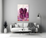 Tulip Glass Wall Art