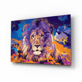 Lion Glass Wall Art