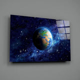 World Glass Wall Art