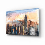 New York City Glass Wall Art