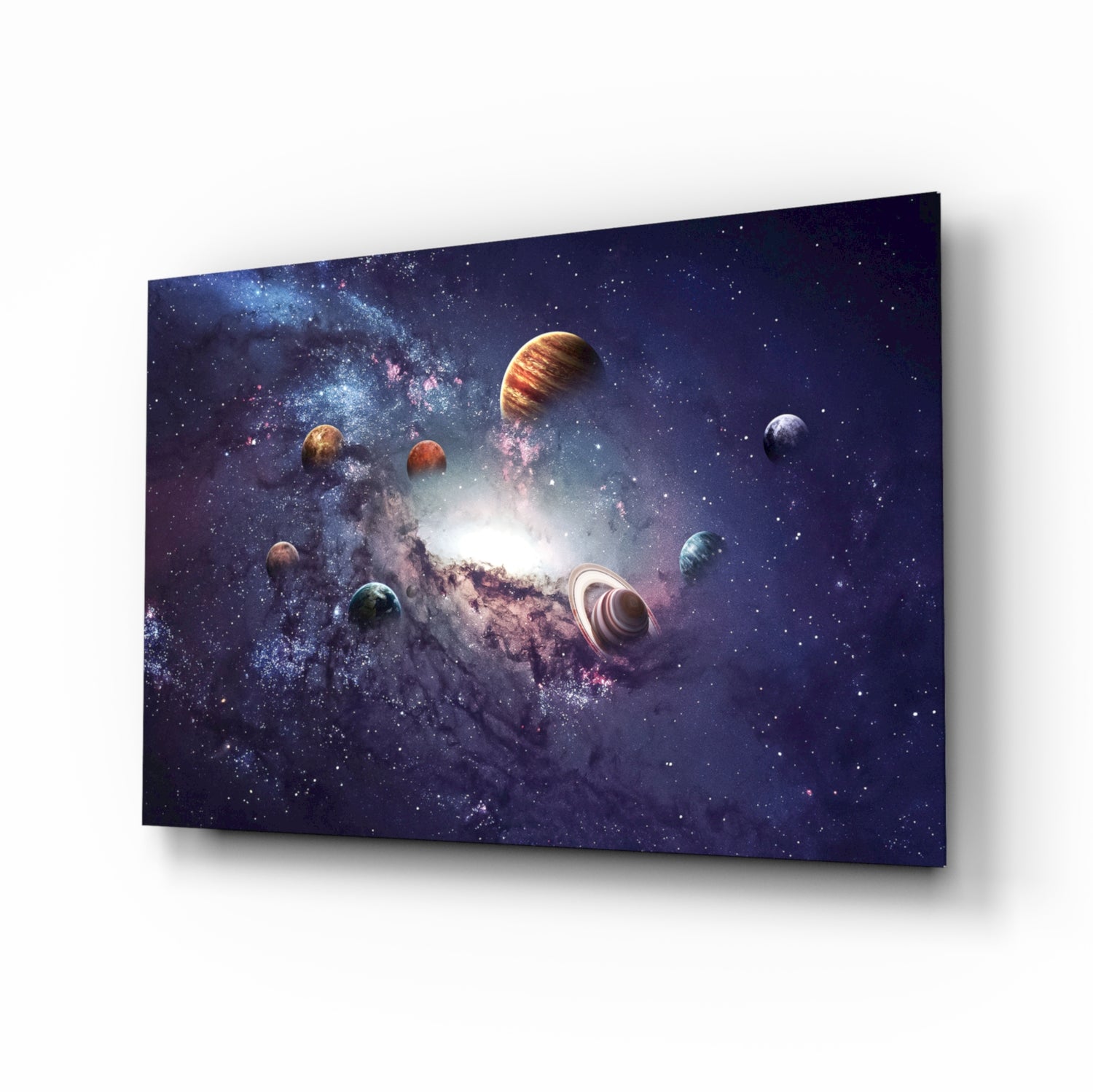 Planets Glass Wall Art