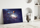 Planets Glass Wall Art