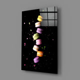 Macarons Glass Wall Art