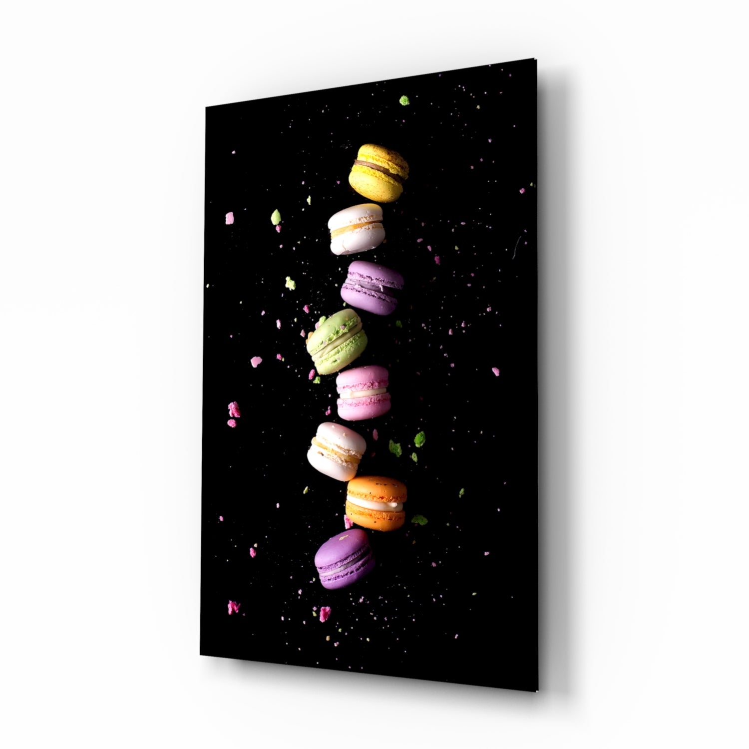 Macarons Glass Wall Art