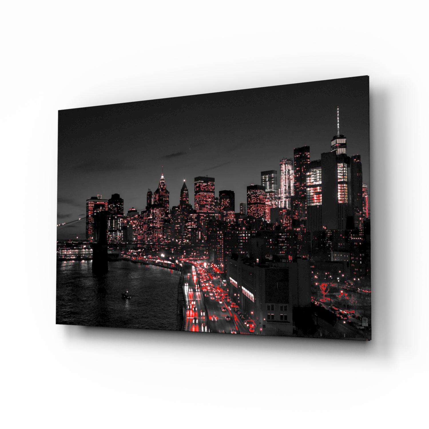 Gotham City Glass Wall Art