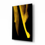 Yellow Story Glass Wall Art