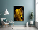 Yellow Story Glass Wall Art