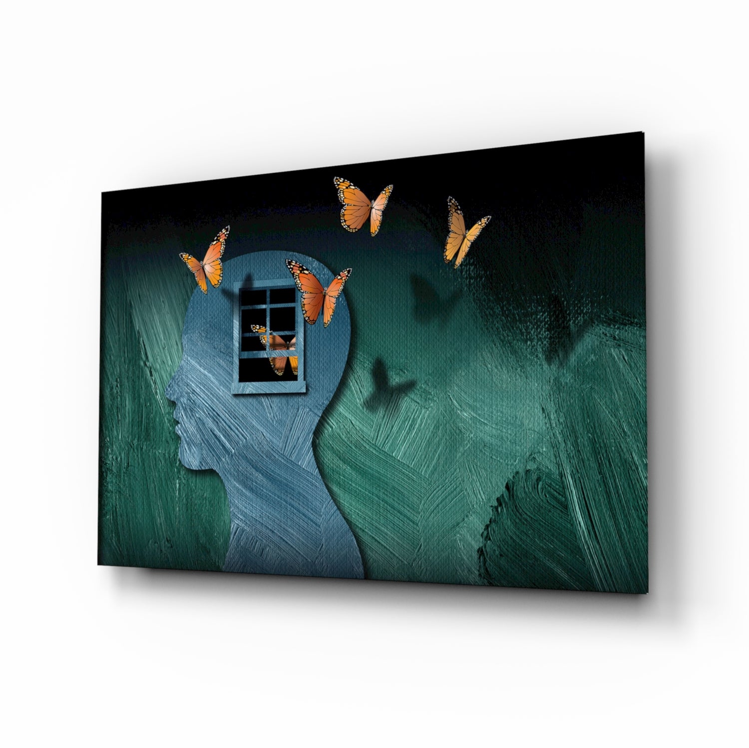 Butterfly Effect Glass Wall Art