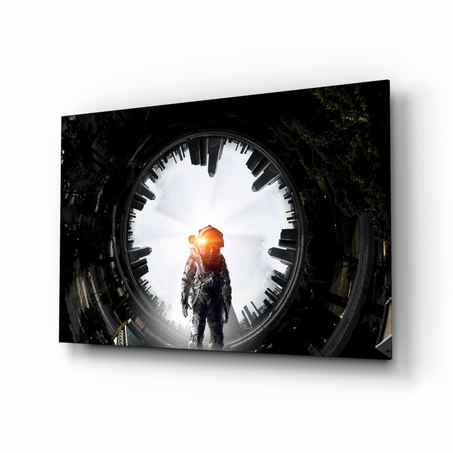 Astronaut Glass Wall Art