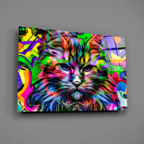 Cat Glass Wall Art