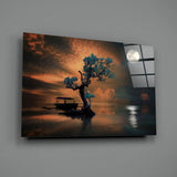 Night of the Tree Glass Wall Art