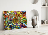 Colorful Mosaic Glass Art