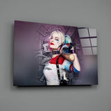 Harley Quinn Glass Art