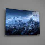 Imposing Mountains Glass Art