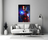 Iron Man Glass Art