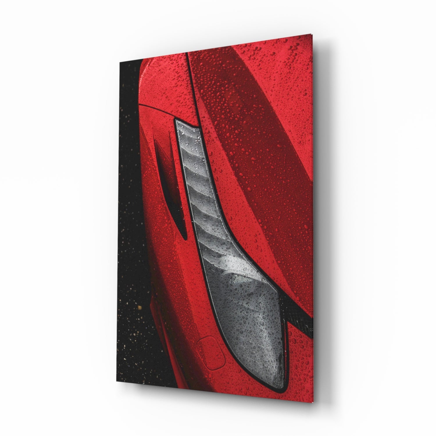 Ferrari’s Red Glass Wall Art