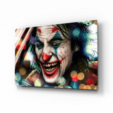 Joker’s Laugh Glass Wall Art