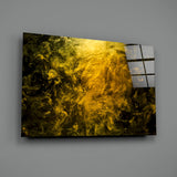 Yellow Smoke Glass Wall Art