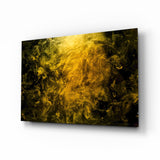 Yellow Smoke Glass Wall Art