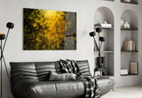 Yellow Smoke Glass Wall Art