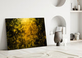 Yellow Smoke Glass Wall Art